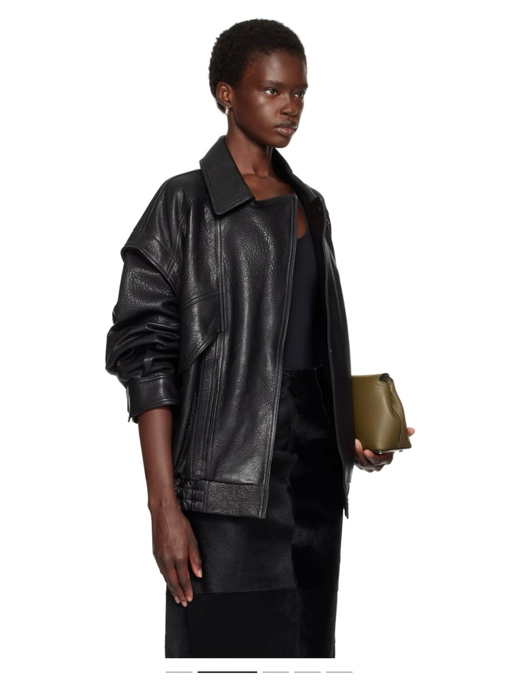 Nour Hammour Micah Leather Jacket BNWT in Black XS - Picture 4 of 16
